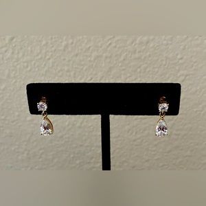 14k Gold & CZ earrings
